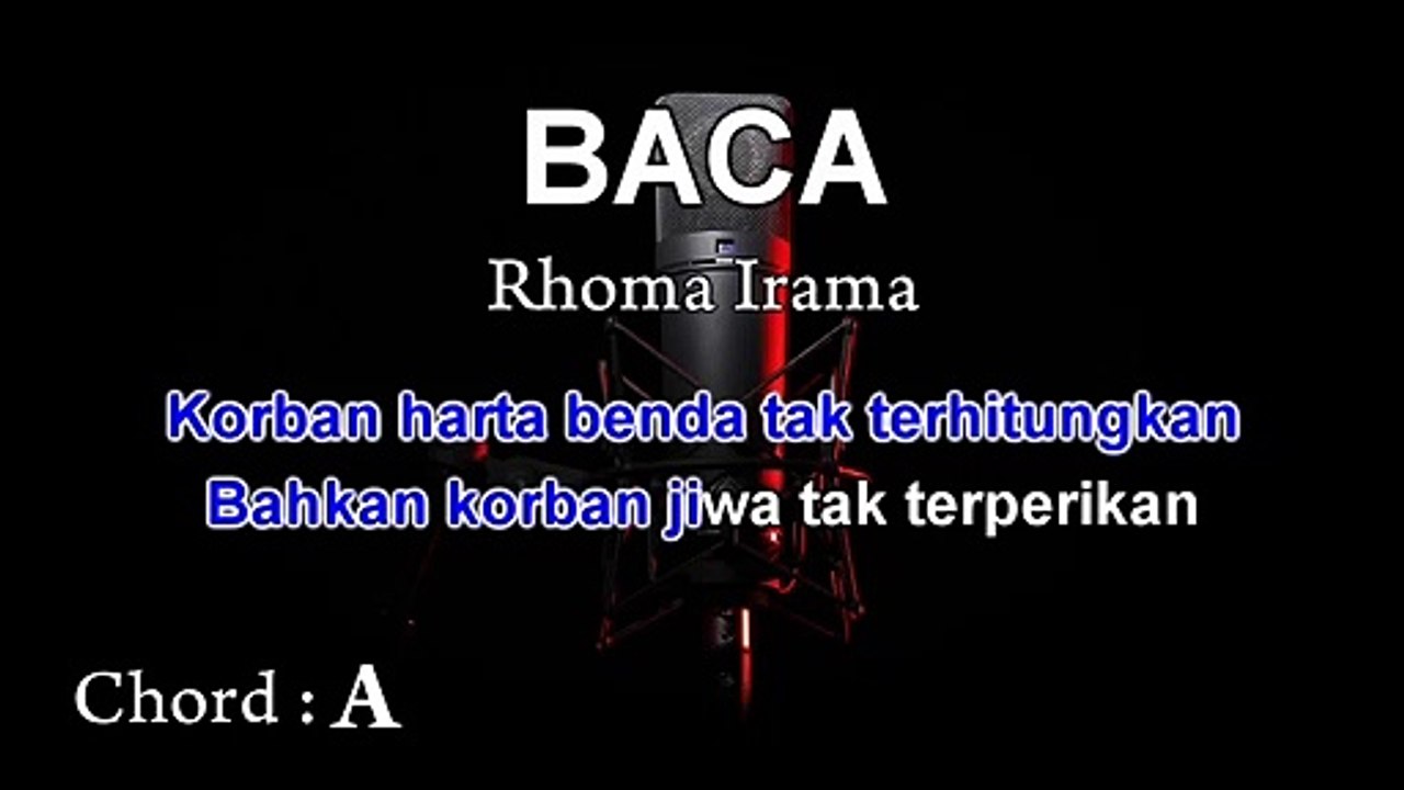 Baca | Rhoma Irama | Karaoke Tanpa Vokal ¦ CHORD