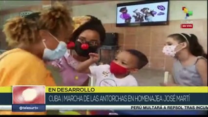 Cuba: Jóvenes realizan caminata de las antorchas en homenaje al natalicio de José Martí