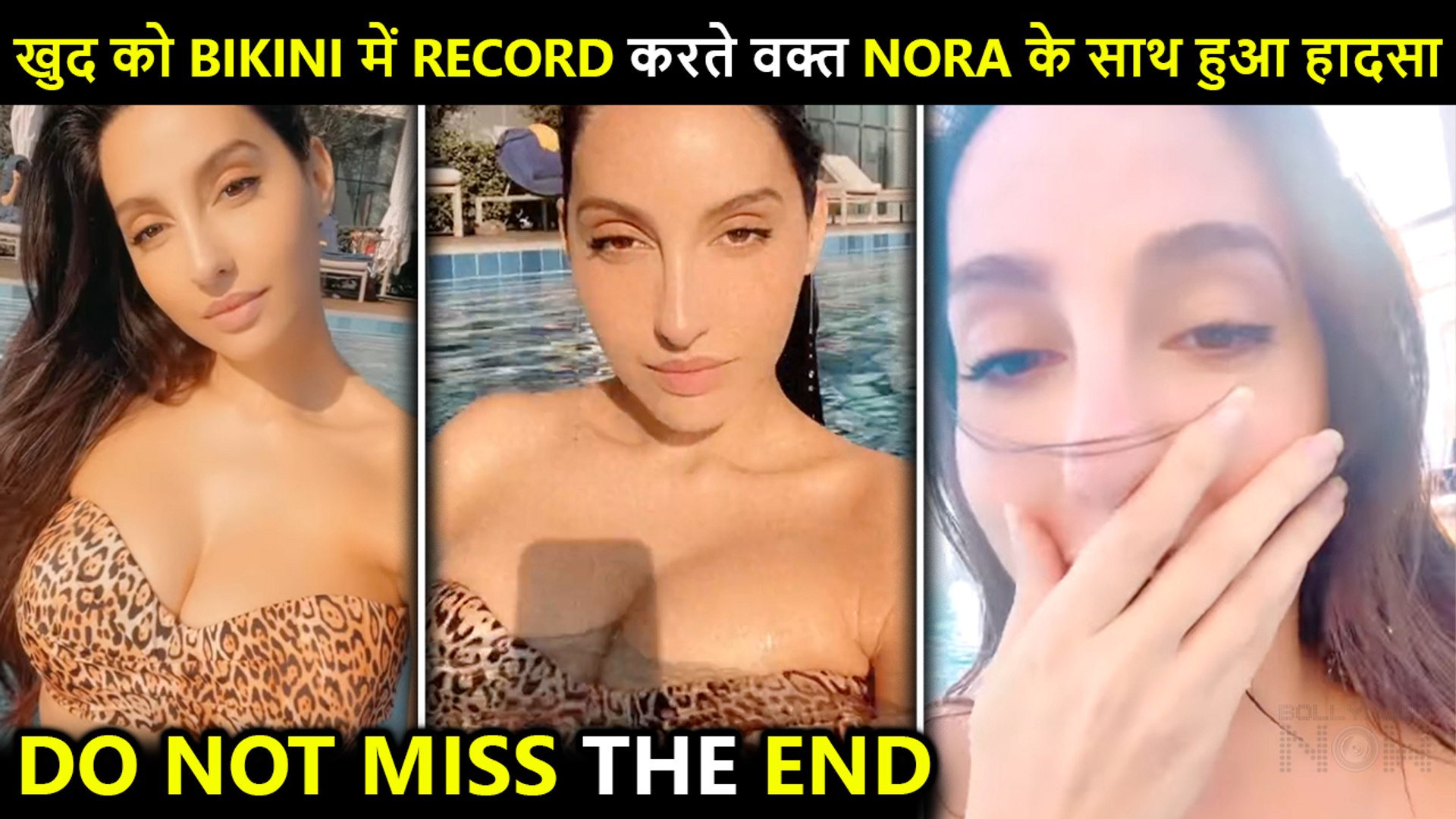 Nora Fatehi Shares HOT Bikini Videos, Accidentally Drops Her Phone, This Is  What Happens In The End - video Dailymotion