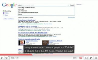 La vidéo officielle de présentation de Google Instant