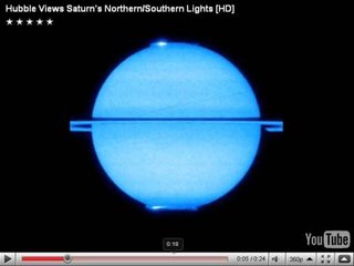 Des aurores polaires sur Saturne filmées par Hubble