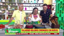 Receta: Aprendemos a preparar Tallarines rellenos coronados con huevos