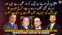 Farrukh Habib's Interesting Comment on Opposition's Defeat in Senate