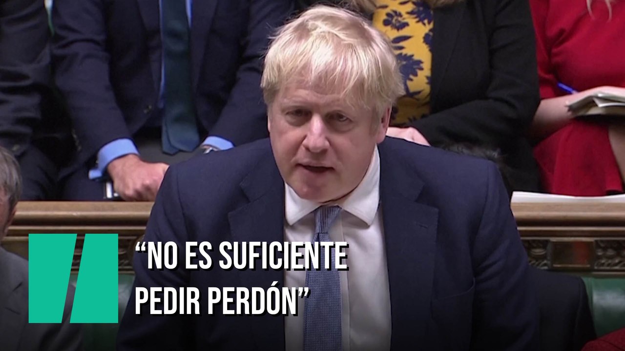 Boris Johnson: "No es suficiente pedir perdón"