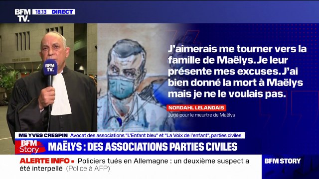 Me Yves Crespin, avocat de deux associations: Nordahl Lelandais a présenté ses excuses, mais c'est la moindre des choses