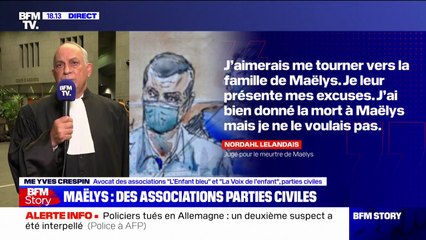 Me Yves Crespin, avocat de deux associations: "Nordahl Lelandais a présenté ses excuses, mais c'est la moindre des choses"