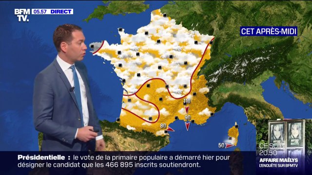 Un temps nuageux ce vendredi sur la moitié nord de l'Hexagone