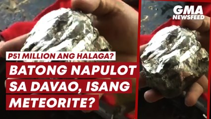 Batong napulot sa Davao, isang meteorite? | GMA News Feed