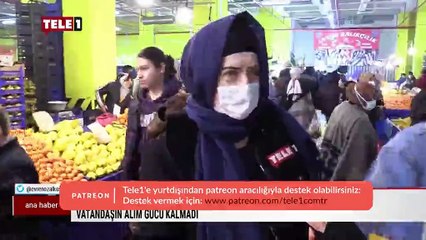 Kar pazar alışverişini vurdu! 'Millet acından ölecek'