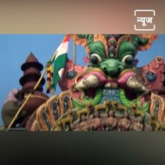 National Flag Hoisted Atop Chidambaram Natarajar Temple