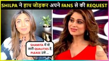 Shilpa Shetty With Folded Hands Request Fans To Vote For Sister Shamita Shetty | BB15