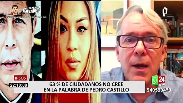 Encuesta Ipsos: 63% de peruanos cree que Pedro Castillo miente