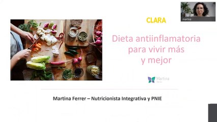 Taller online 'Dieta antiinflamatoria' con Martina Ferrer