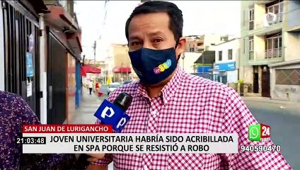 SJL: universitaria asesinada en spa se habría resistido a robo de su celular