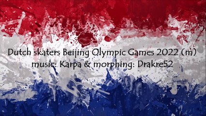 Dutch skaters Beijing Olympic Games 2022 (m)