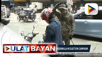 Download Video: PNP, mahigpit ang pagbabantay sa pagsisimula ng election campaign; Higit 500 lugar, ikinukonsiderang election hotspots