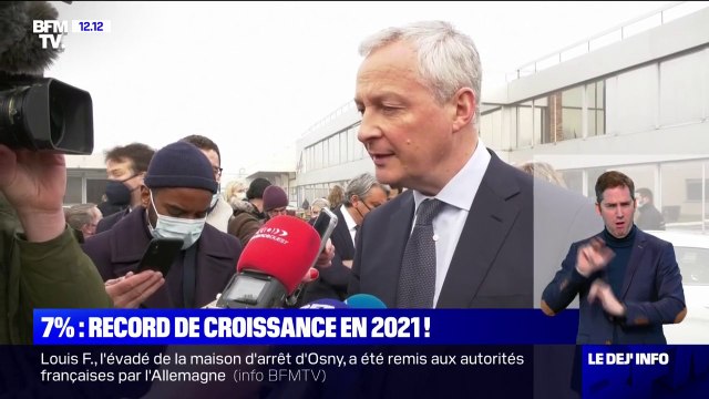 7% de croissance: Bruno Le Maire salue un rebond spectaculaire pour l'économie française
