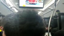 Otoyolda İETT otobüsünden indirilen yolculardan tepki