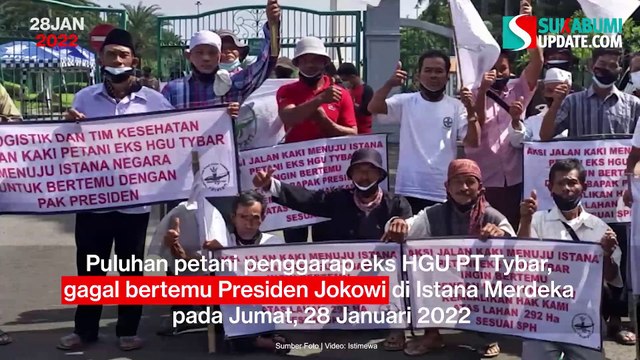 Gagal Bertemu Jokowi, Petani Penggarap Eks HGU di Sukabumi Diterima Kemensetneg