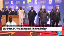 Burkina Faso : réunion extraordinaire de la Cédéao pour d'éventuelles sanctions politiques