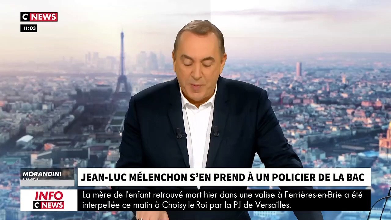 Un syndicaliste policier furieux contre Jean-Luc Mélenchon après ses propos hier sur C8: "C'est le néant absolu ! En insultant les policiers, il crache au visage de la République" - VIDEO