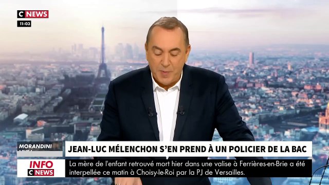 Un syndicaliste policier furieux contre Jean-Luc Mélenchon après ses propos hier sur C8: C'est le néant absolu ! En insultant les policiers, il crache au visage de la République - VIDEO