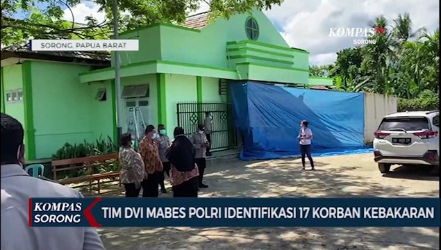 Tim DVI Mabes Polri Identifikasi 17 Korban Kebakaran Di Sorong