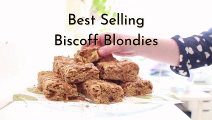 How to make vegan Biscoff Blondies