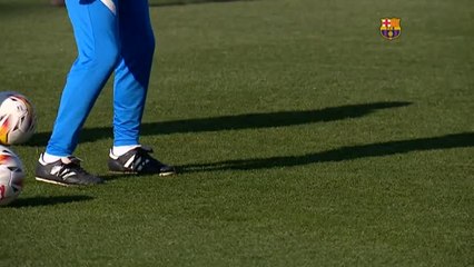 Último entrenamiento de la semana para los de Xavi