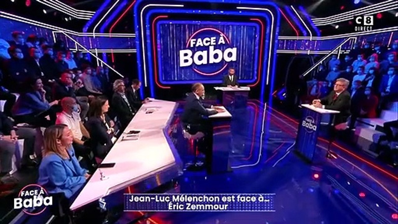 "Face à Baba" : Echanges tendus entre Jean-Luc Mélenchon et Eric Zemmour