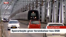 Sporarbejde giver forsinkelser hos DSB | Lillebæltsbroen | Banedanmark | 27-11-2013 | TV SYD @ TV2 Danmark