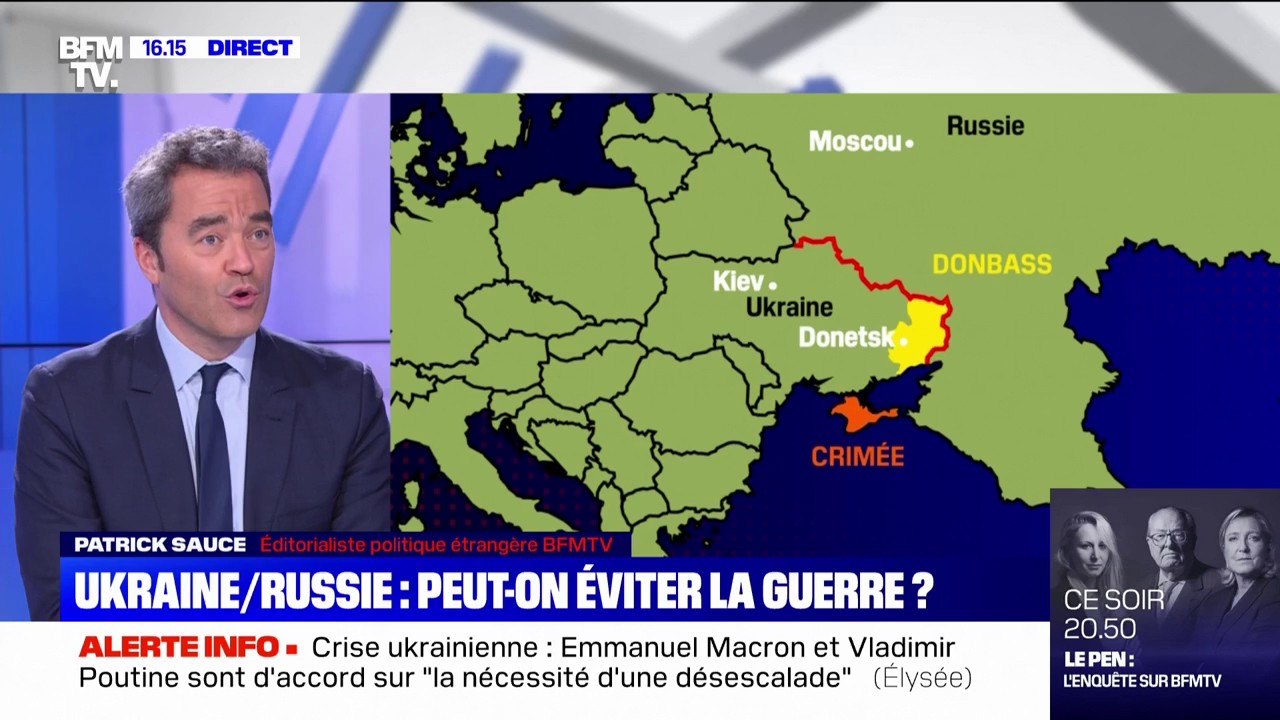 Crise ukrainienne: Emmanuel Macron et Vladimir Poutine sont d'accord sur "la nécessité d'une désescalade", selon l'Élysée