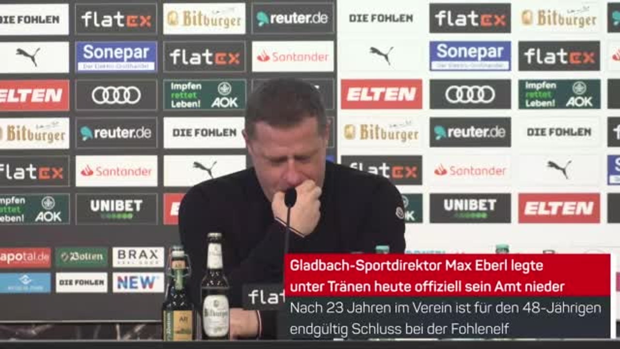 Unter tränen: eberl verkündet gladbach-abschied
