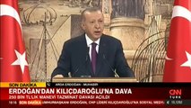 Son dakika... Erdoğan'dan Kılıçdaroğlu'na dava