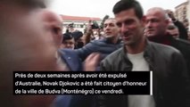 ATP - Novak Djokovic fait citoyen d'honneur d'une ville du Monténégro