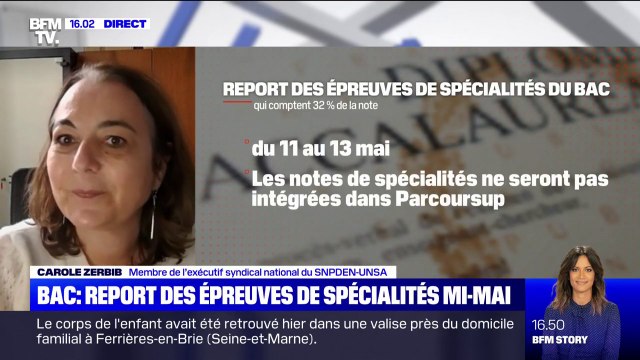 Bac: le SNPDEN satisfait du report des épreuves de spécialité à la mi-mai