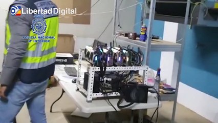Desmantelada una 'granja' de criptomonedas en Sevilla