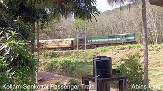 Kollam- Sengottai  Passenger Train(56738) passes through Western Ghats | Broad Gauge | Indian Railway
