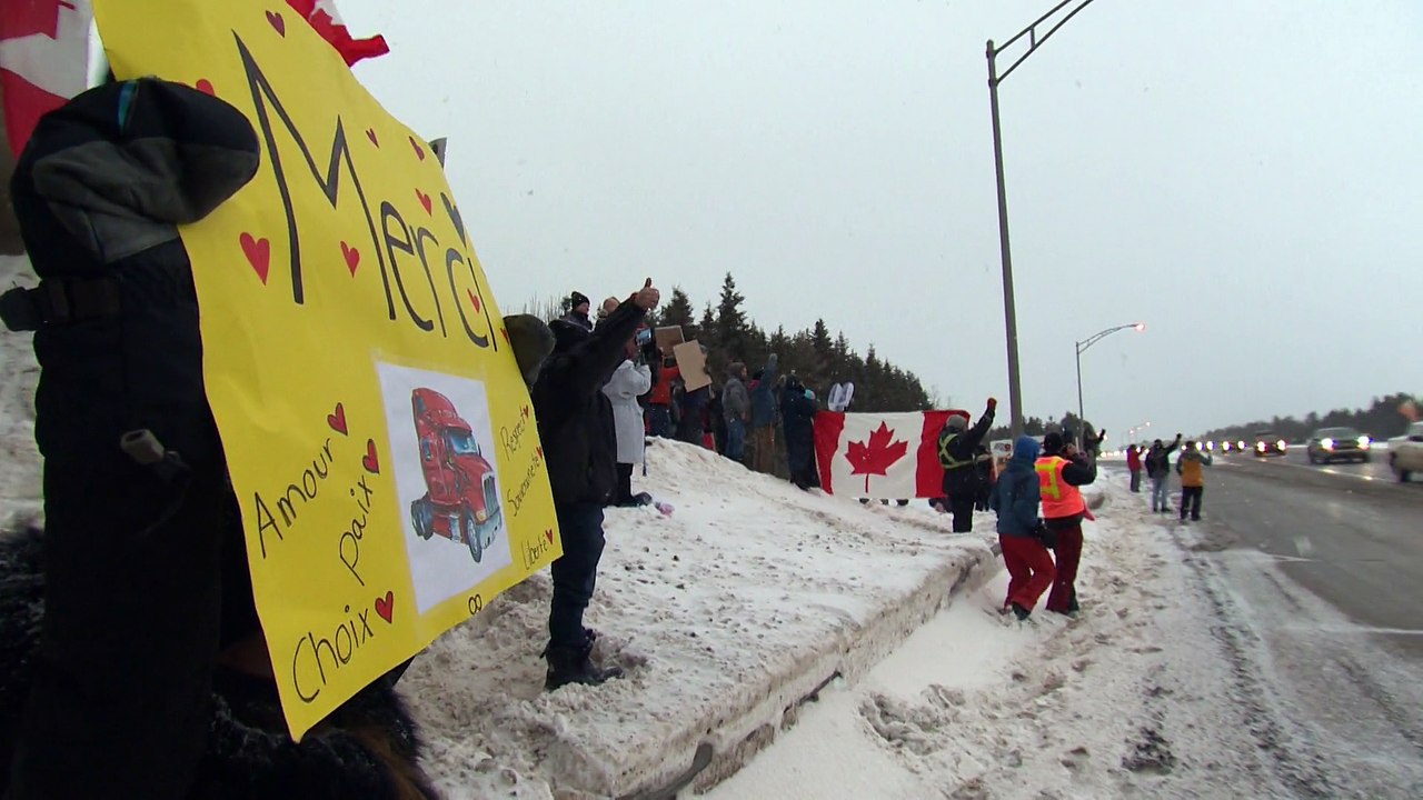 Convoi de camionneurs 1  28 janvier 2022
