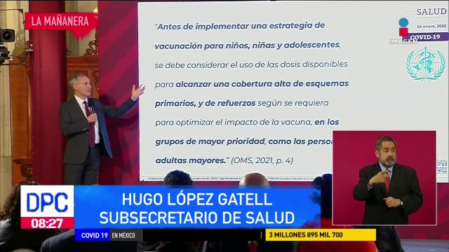 López Gatell habla sobre la vacunación de menores de edad en el país