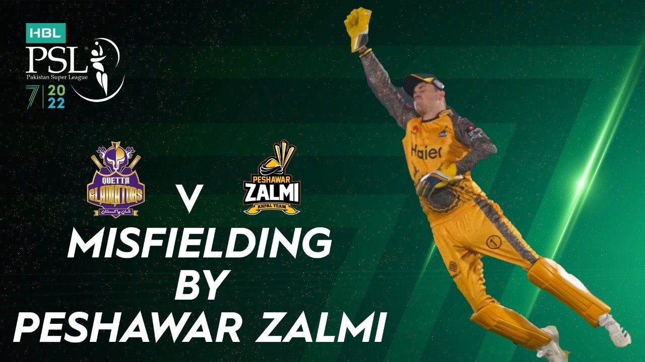 Misfielding By Peshawar Zalmi | Quetta Gladiators vs Peshawar Zalmi | Match 2 | HBL PSL 7 | ML2G