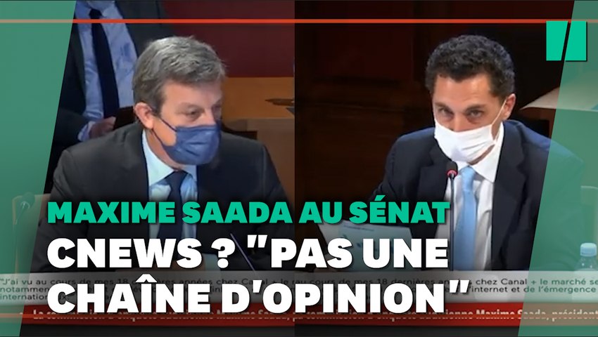 Cnews n'est pas une chaîne d'opinion", assure le président de Canal+ Maxime  Saada au Sénat - Vidéo Dailymotion