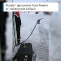 Il fait tellement froid en russie que les tuyaux de pompe à essence gèlent