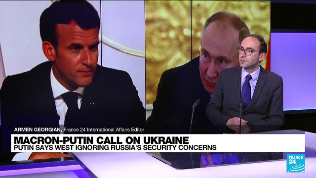 Ukraine standoff: Putin tells Macron that West 'ignored' Russia's security concerns