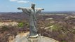 Preocupado com rachaduras na estátua, padre confirma inspeção no monumento do Cristo Redentor de Itaporanga