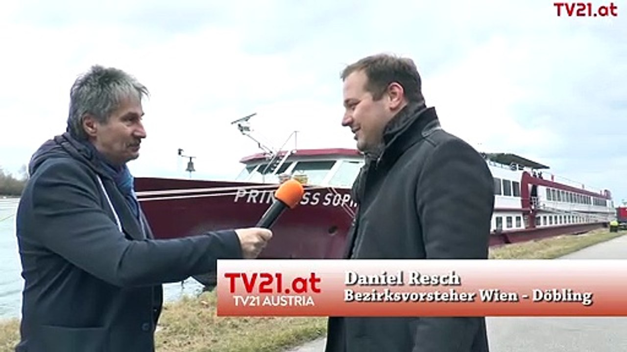 Das Geisterschiff beim Kahlenbergerdorf - BV Daniel Resch: Es besteht Handlungsbedarf