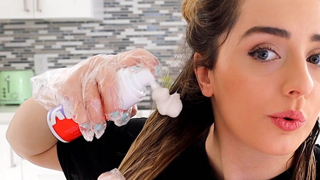 Foam dye changes your hair color in minutes