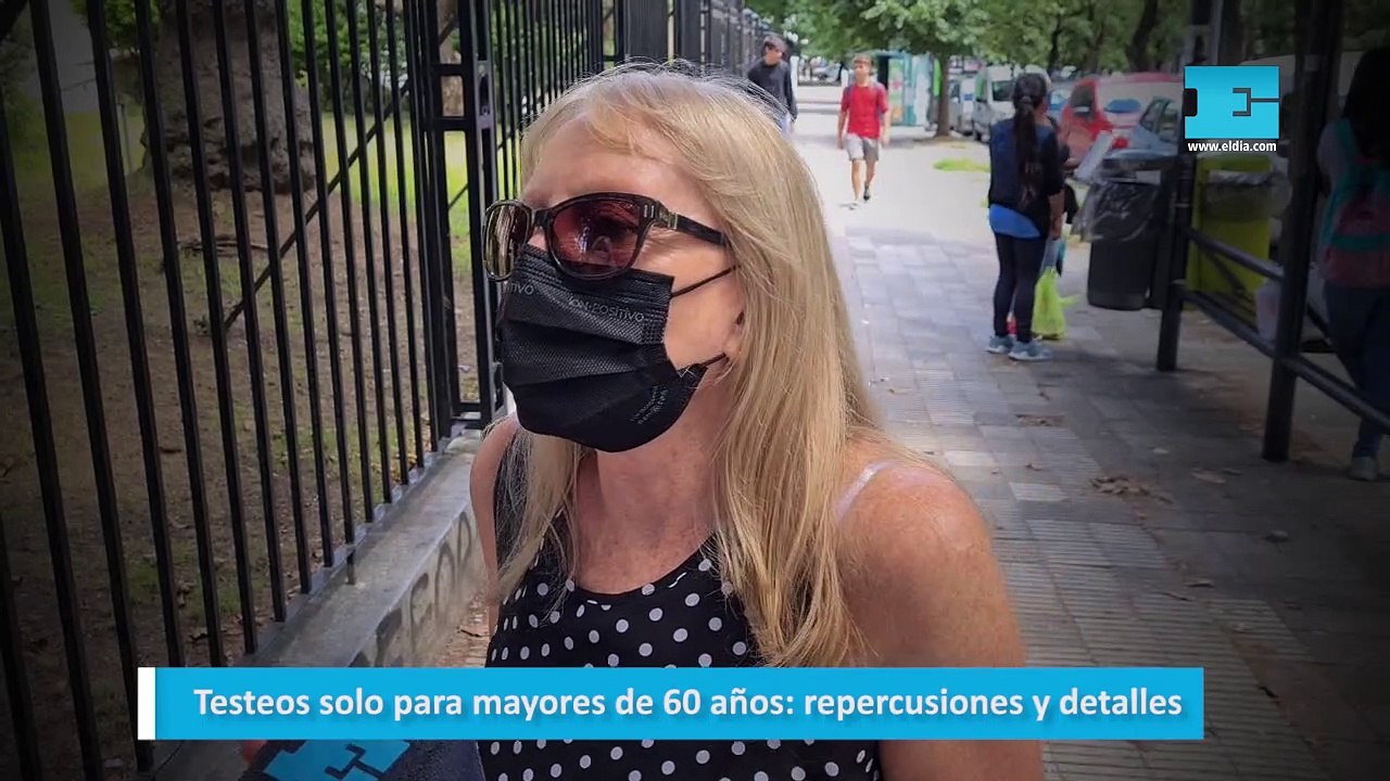 Testeos solo para mayores de 60 años