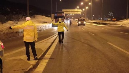 Anadolu Otoyolu'nun Bolu Dağı Tüneli kesimi ulaşıma kapatıldı