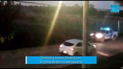 Tensión en la toma de barrio Aeropuerto: disparos, corrida y nuevo desalojo
